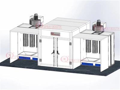 Petit fabricant de cabine de poudre de four électrique industriel