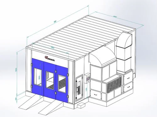 Cabine de peinture en aérosol